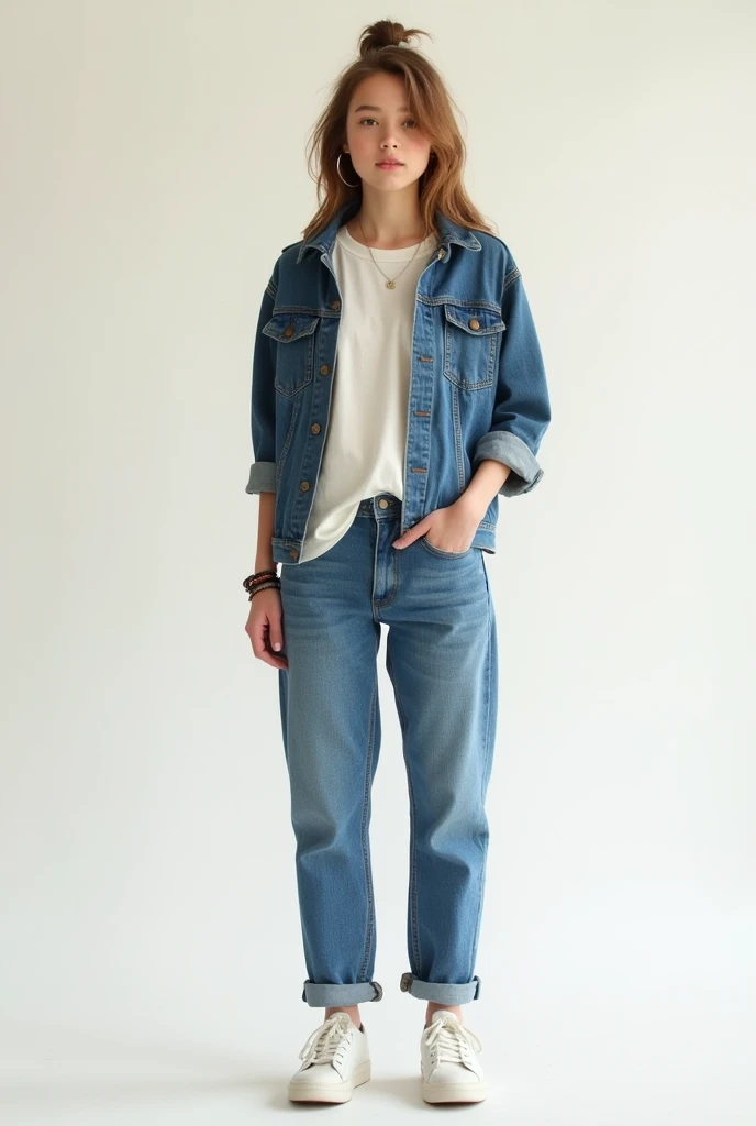 You can create a casual women&#39;s outfit with things that you would have at home - normal teenage clothes