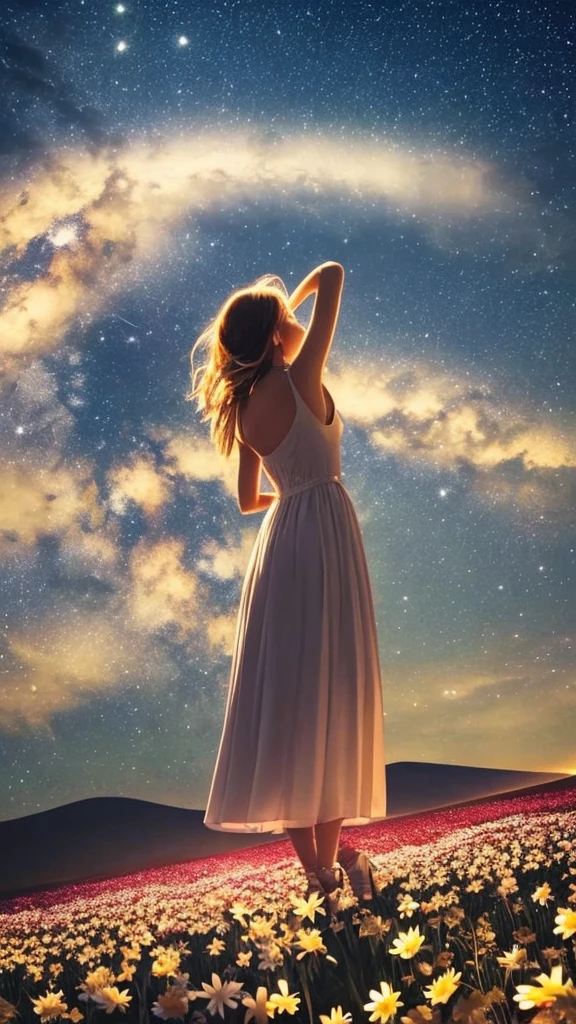 prairie、night、star、beautiful、
