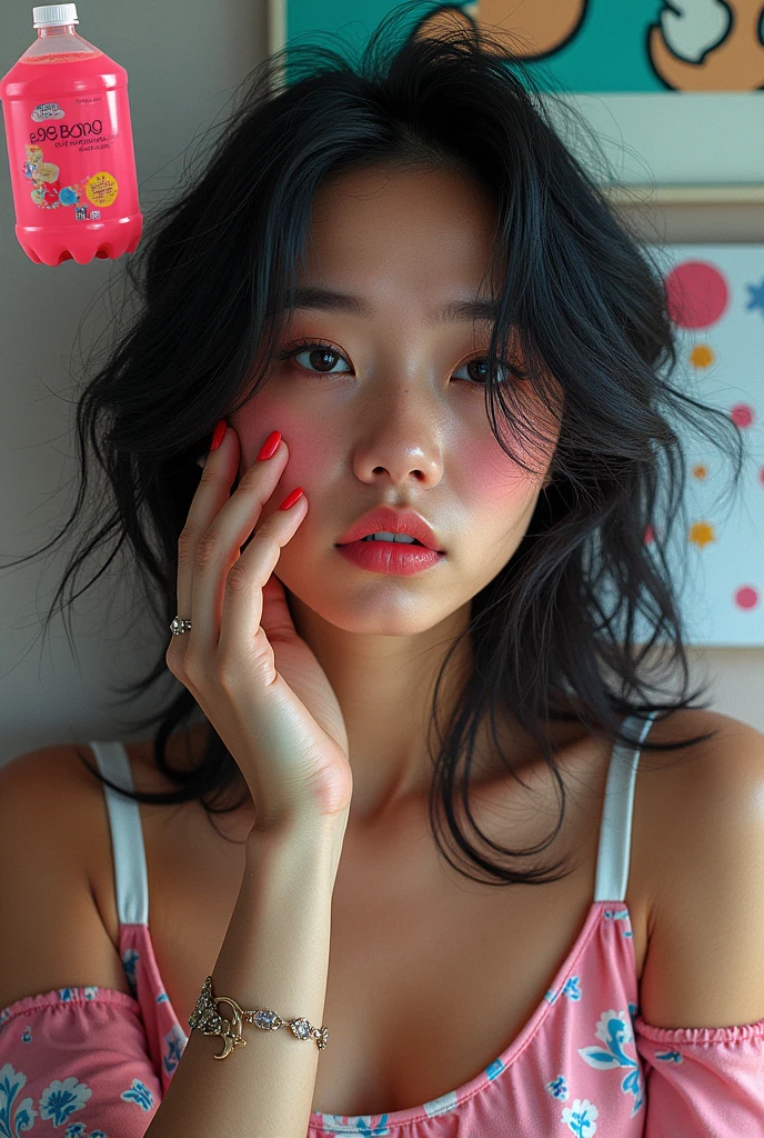 A Photomontage, 5 fun facts, 1st constant brushing my hair and checking my self in my pocket mirror, 2nd my obsession with black color, my daily consumption of sodas, daily playing games and lastly my weirdest nightly routine of putting water in my feet to fall asleep