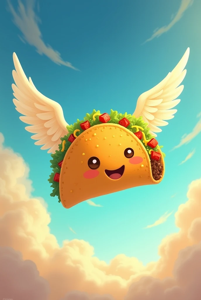 Flying taco with wing