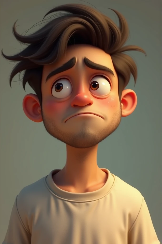 A cute and tired man