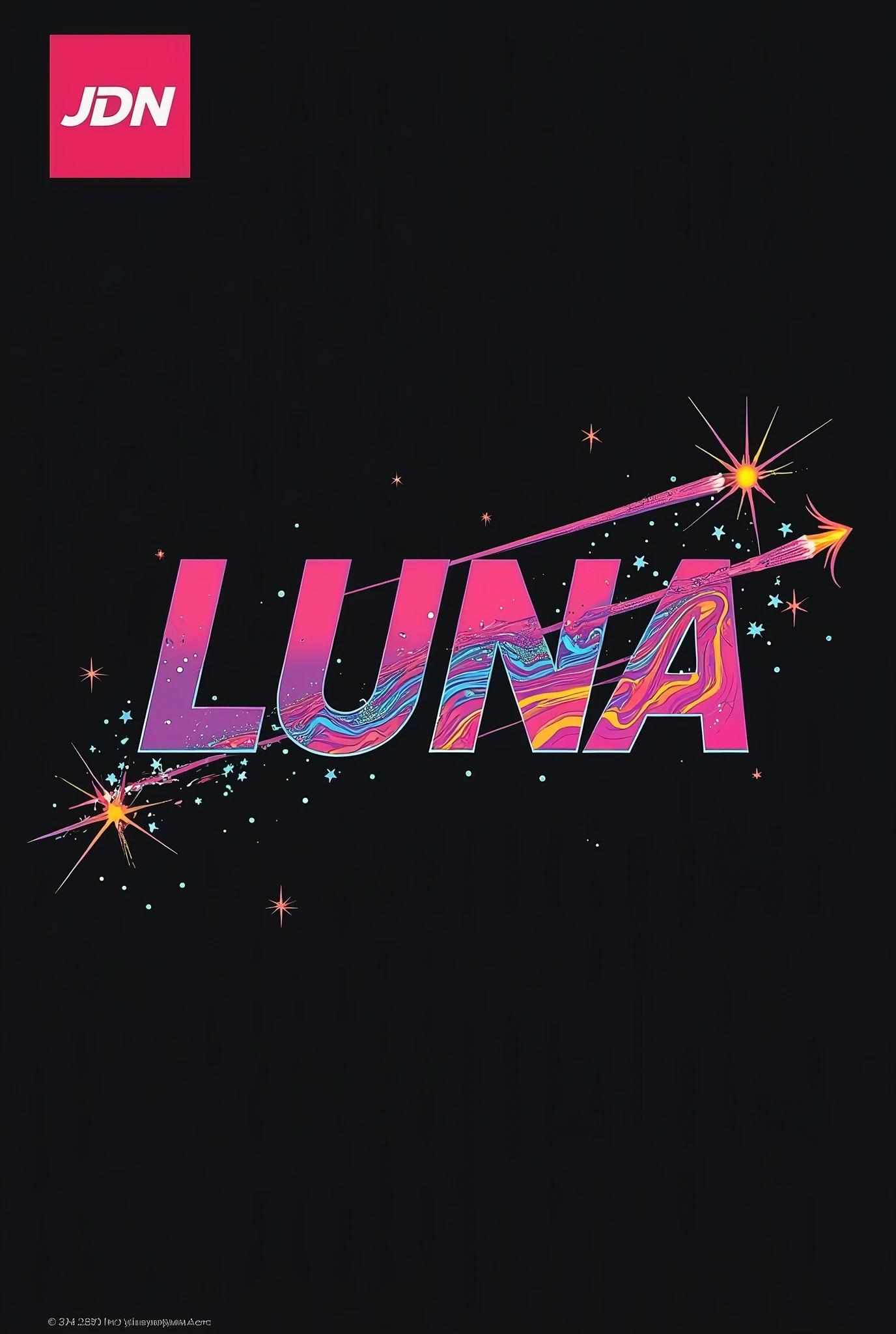 High resolution, Logo for Jdm cars, logo spelling swiftly “Luna” cool, Jdm theme, anime theme, Cyberpunk vibe name spelling, brand logo, logo for tshirt, brand logo “LUNA”, neon vibes, acid trip vibes, acid trip, shooting stars, acid trip inside “LUNA”, acid trip, hallucinations inside “LUNA”, Waves of hallucinations, splash, waves of futuristic hallucinations,