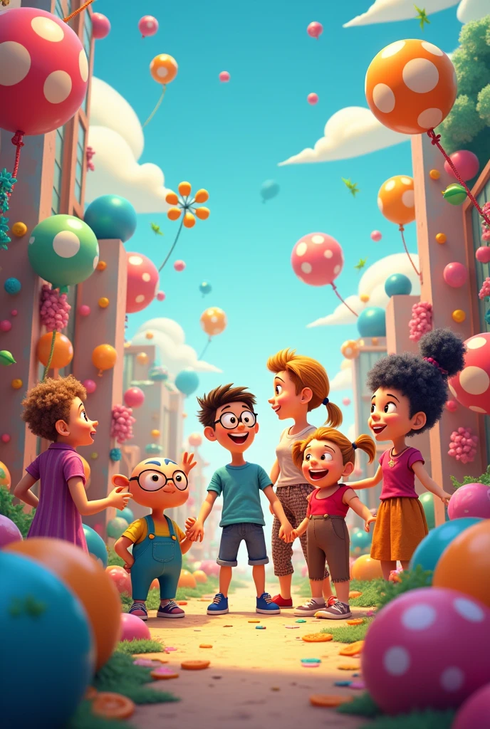 Fun cartoon characters