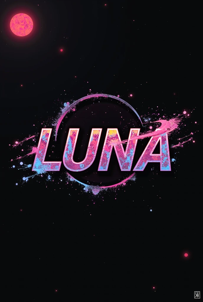 High resolution, Logo for Jdm cars, logo spelling swiftly “Luna” cool, Jdm theme, anime theme, Cyberpunk vibe name spelling, brand logo, logo for tshirt, brand logo “LUNA”, neon vibes, acid trip vibes, acid trip, shooting stars, acid trip inside “LUNA”, acid trip, hallucinations inside “LUNA”, Waves of hallucinations, splash, waves of futuristic hallucinations, silver,