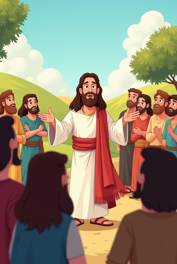 Jesus said for people cartoon 