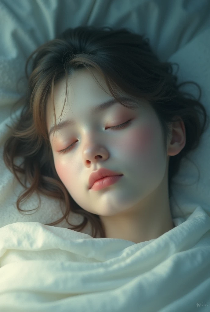sleeping face in