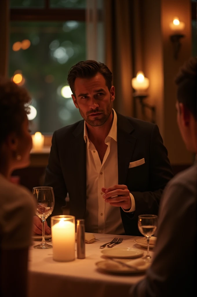 Man stands up on a date
