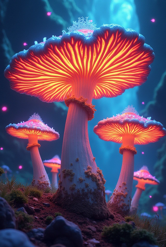 Psychedelic Fisheye Mushrooms
