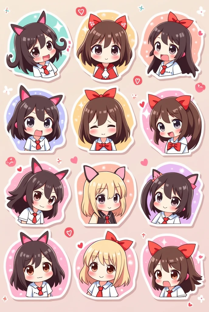 Dtf anime stickers
