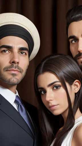 A group of Baal teshuva focus on the face