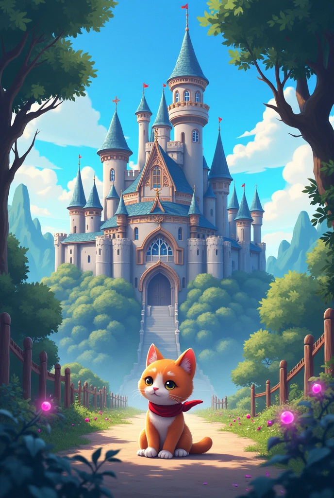  Game background - menu anime fantasy cartoon medieval without people cat combos castle