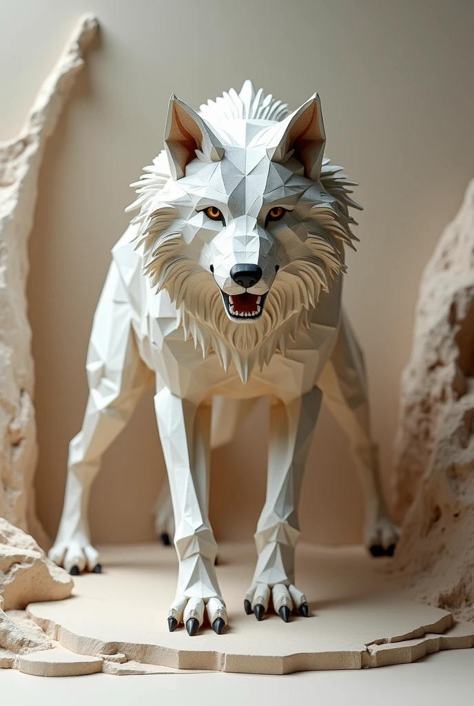 3D origami of a lobo