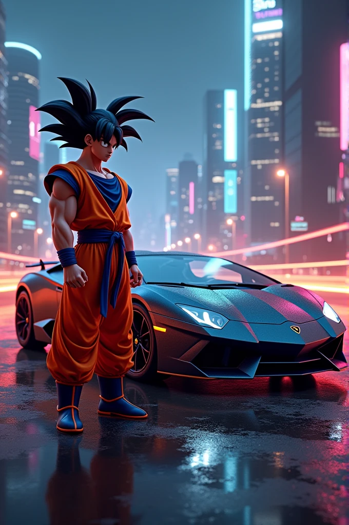 goku advertising lamborghini