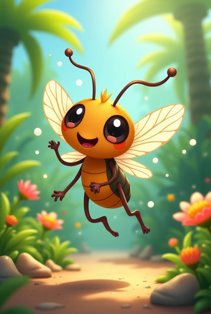 create a character for a game as if it were the cute dengue mosquito