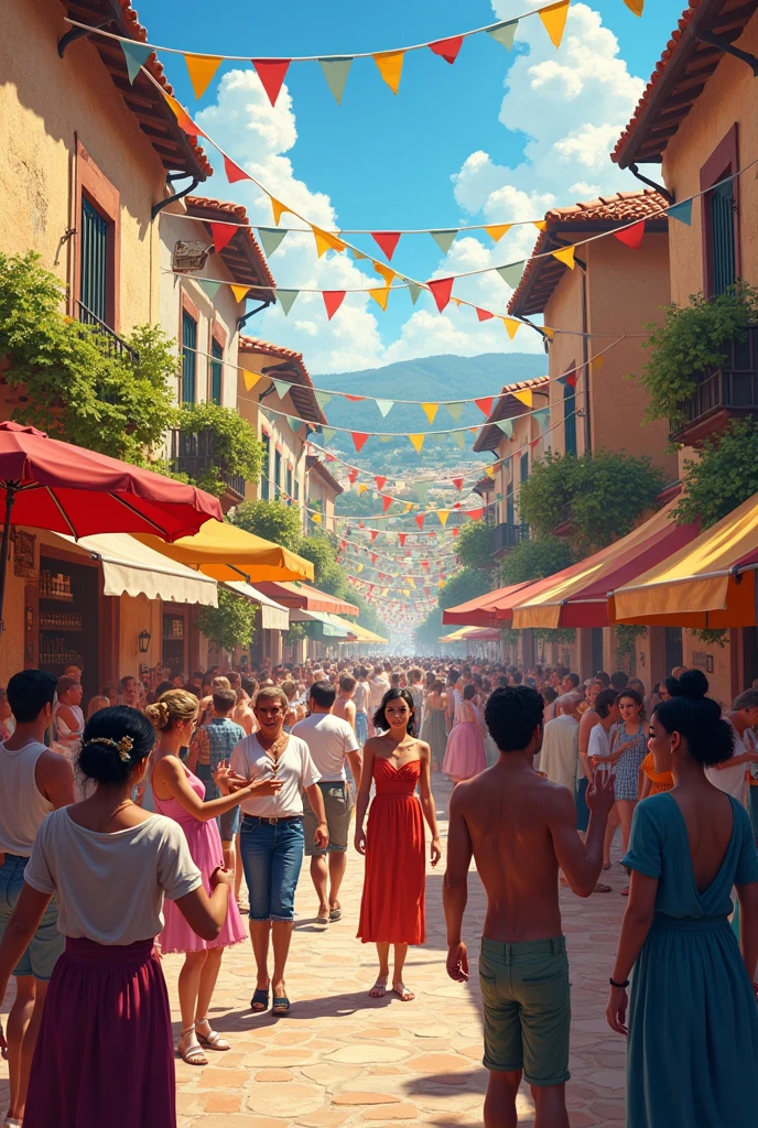 a day when the entire town comes alive with music, laughter, and the rich scent of food and wine.