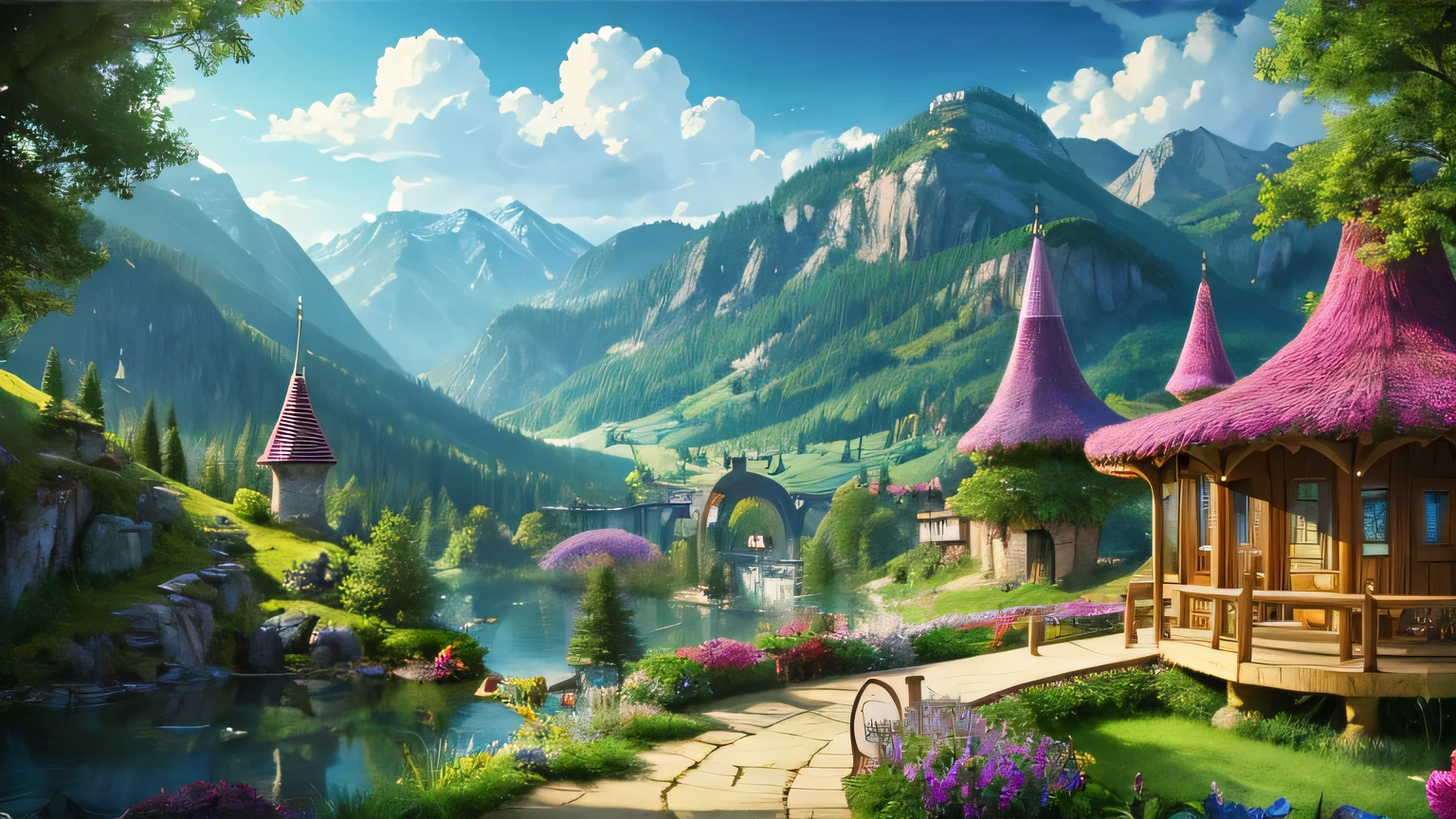Masterpiece High-Quality PEToonLand Scenery
