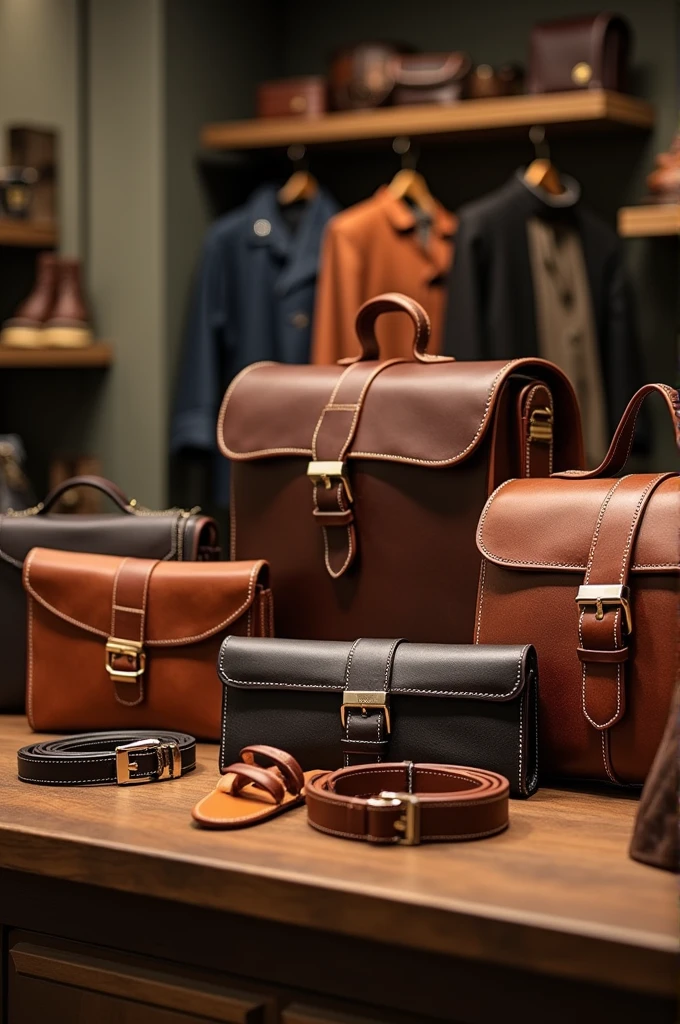 selection of premium leather 