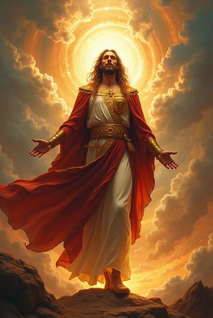Image of the son of man according to the description of the apocalypse
