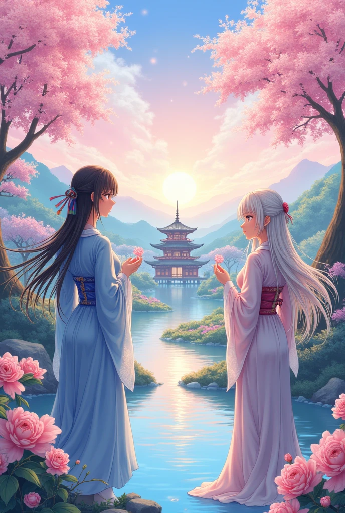 Traditiona , anime women