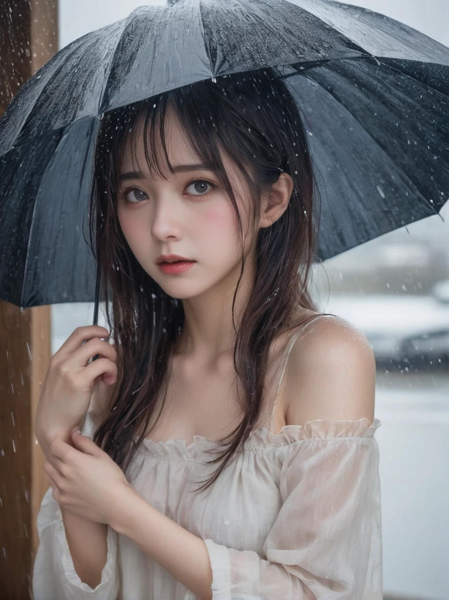 In the cold rain,A girl stands alone in a secluded place,She looked especially desperate.。The rain hit her mercilessly.,但它不can'Wash away the pain and despair in her heart。
Her eyes are empty and numb,I seem to have lost hope in life。She closed her lips,I no longer have the strength to cry out my heartache。Her hands hang loosely at her sides,No warmth in the palms。
Soaking wet,Clinging to her body,accentuating her slim figure。Her shoulders shook,As if desperately trying to suppress the despair in their hearts。Her eyes are dull,Without narrowing the focus,It seems I've lost all hope for this world。
The sound of the rain is harsh to the ears,As if laughing at his own helplessness and despair。She closed her eyes,Let's try everything in this world,but、The despair in my heart is even stronger。She was almost engulfed in the rain.,can'can'I can't find a way out。
Everything around me becomes blurry and indifferent,彼女はIn the cold rainにゆっくりと消えていくように感じた。Her heart was torn with despair,can'No longer assembled。She felt like she was heading towards endless darkness,can no longer find light and hope。