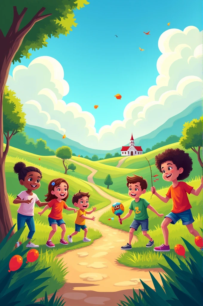 Create an image for background for poster for VBS