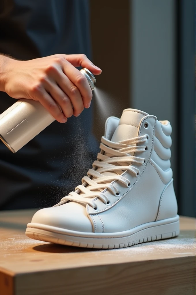 A spray capable of creating shoes