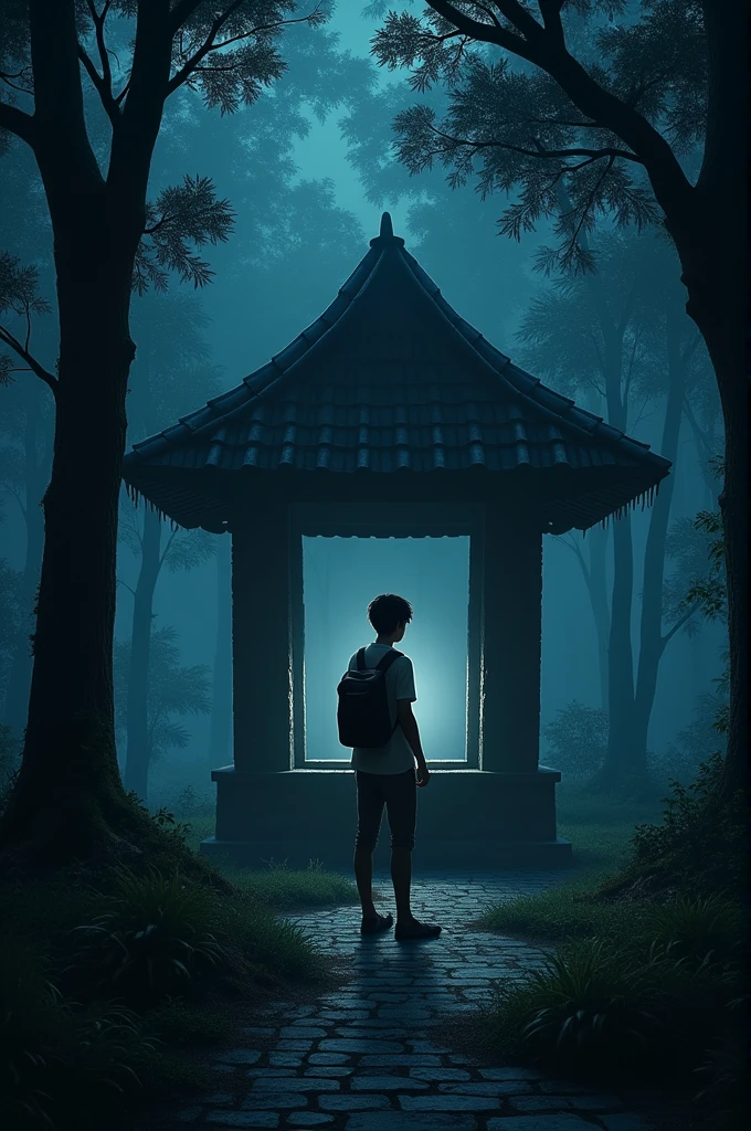 A young man named Angga, who didn’t believe in the story, decided one night to prove it was just a myth. He went to the old well with a flashlight and a camera. As he got closer to the well, he felt a chill that made his skin crawl. Suddenly, his flashlight went out, and a faint crying sound began to echo.