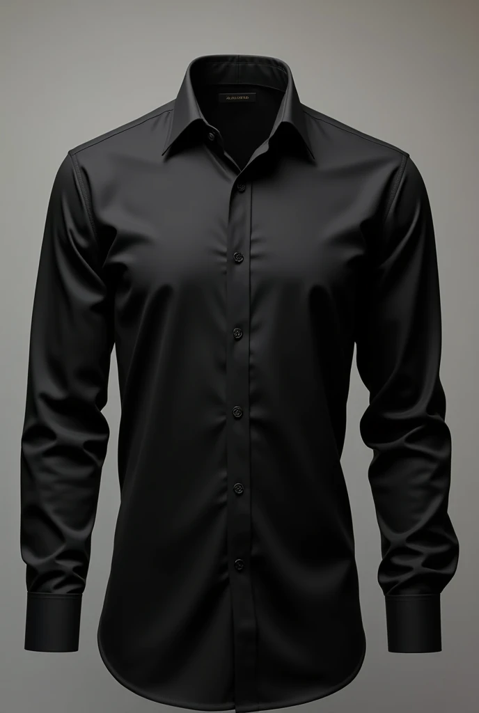 Photo of formal black cotton shirt