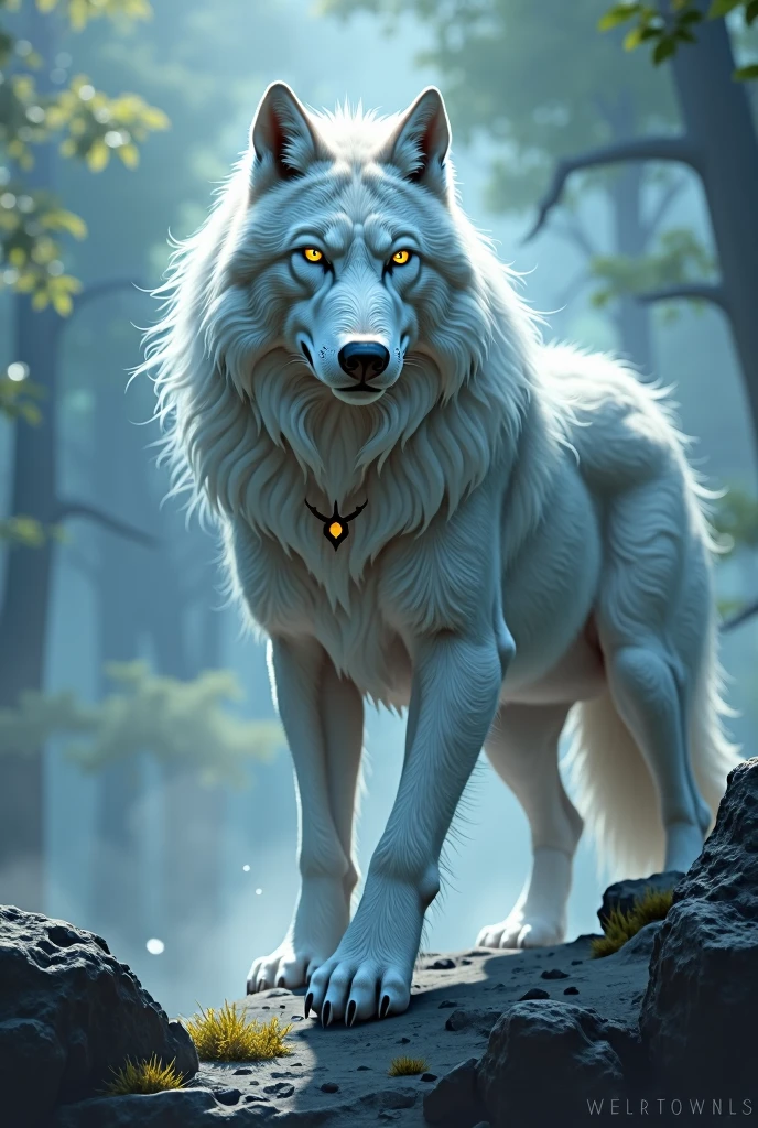 Wolf silver god々Shii 守りgod