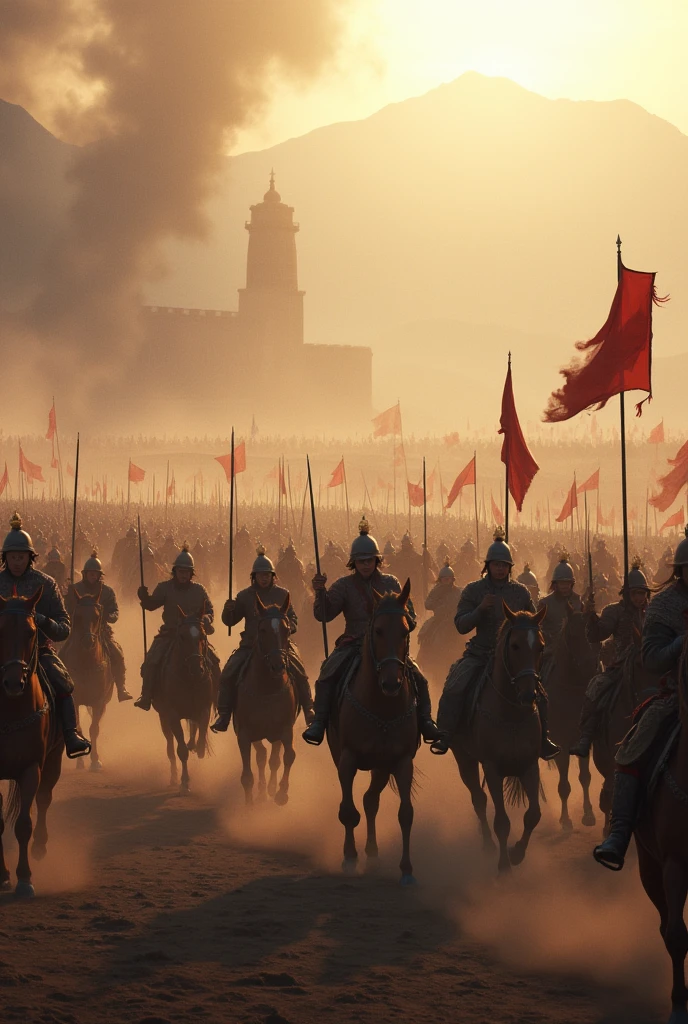 Mongolia attacking China in 2024