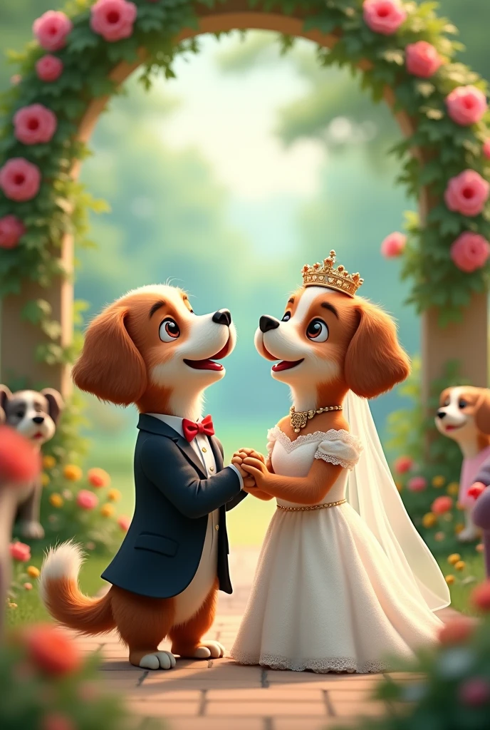 Dog wedding 