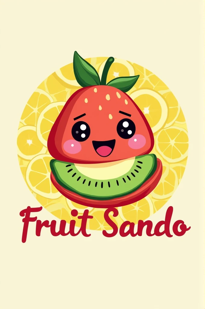 Make me a logo for a fruit sando or fruit sandwich food business
