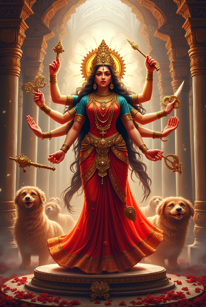 I want to create a cover page for my durga puja magazine