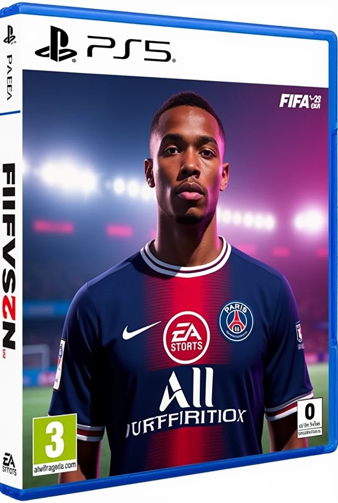 Jeux ps5 football cover logo écrit fifa 23 kylian mbappe Paris Saint Germain kit 2023


