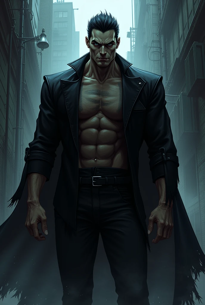 A male strong vilen for manga character