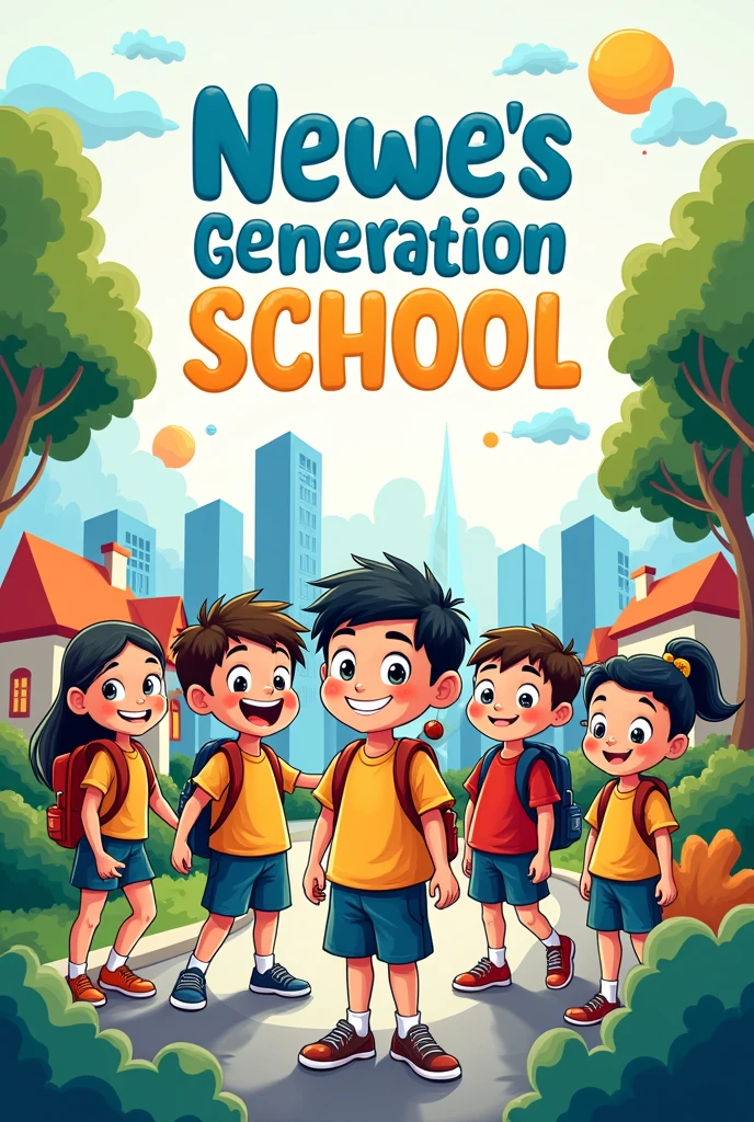 Poster Making
Create a promotional poster for New Generation International School. Apply the principles and guidelines in taking photographs and choosing fonts and colors for your poster. cartoon art style, English language or text