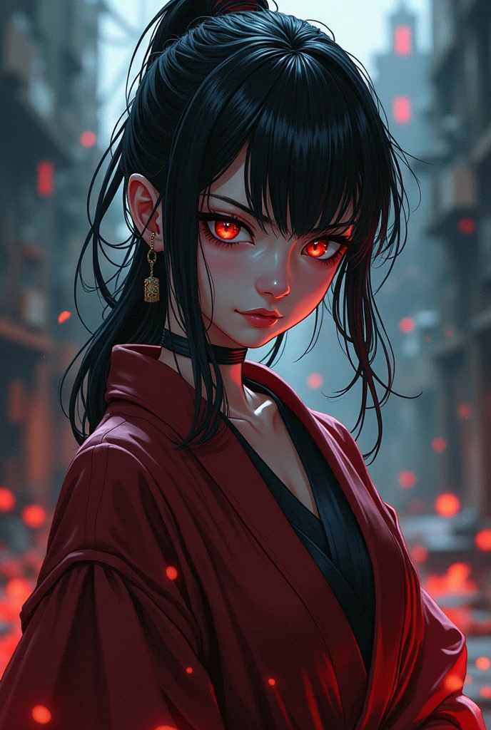 A girl strong vilen for manga character