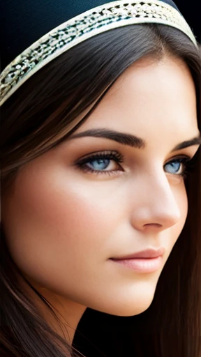 A beautiful Aizenberg woman focus on the face