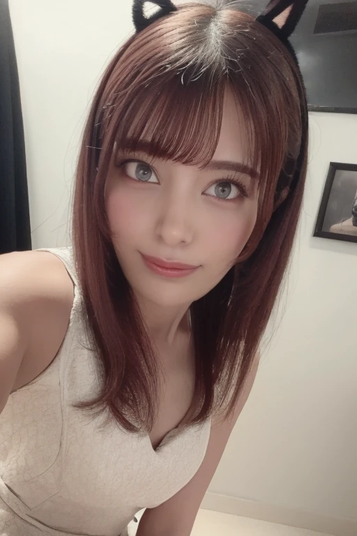 One girl, Beautiful woman,Bunny girl、Perfect body,, Golden Hair, Standing in a photo studio with white walls, Highly detailed face, Beautiful Eyes, Beautiful Lips, double eyelid, A shy smile, Shorn bangs, Sunburned skin, Pubic Hair Tips, (Highest quality, 8k, masterpiece:1.3), front and full body shot, Pussy Line, Positive, Spread your legs