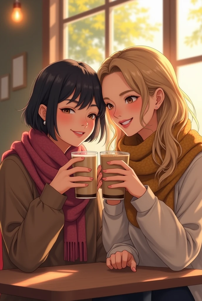 Bestfriend enjoying milktea
