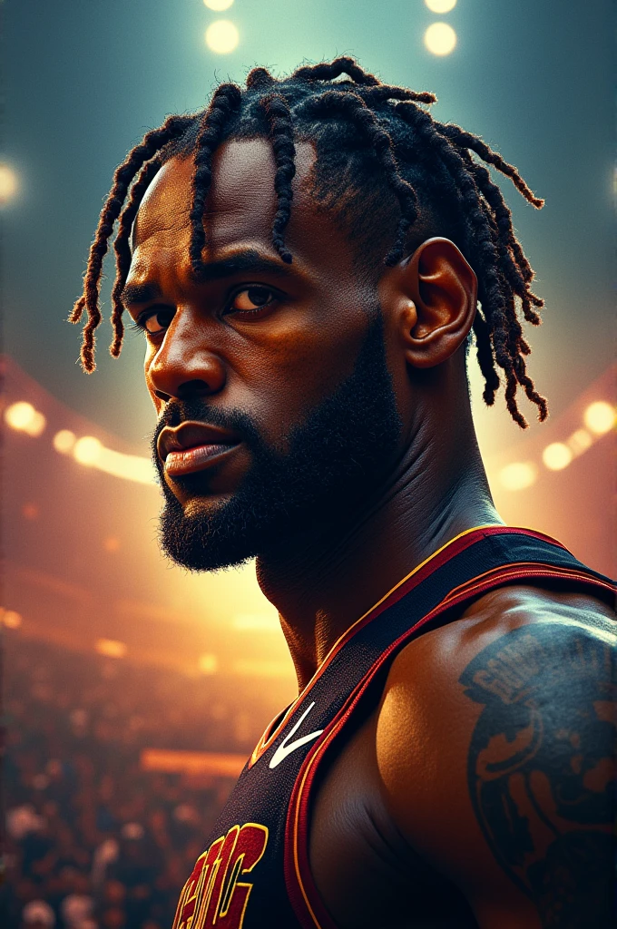 A new movie poster with lebron james dreadlooks
