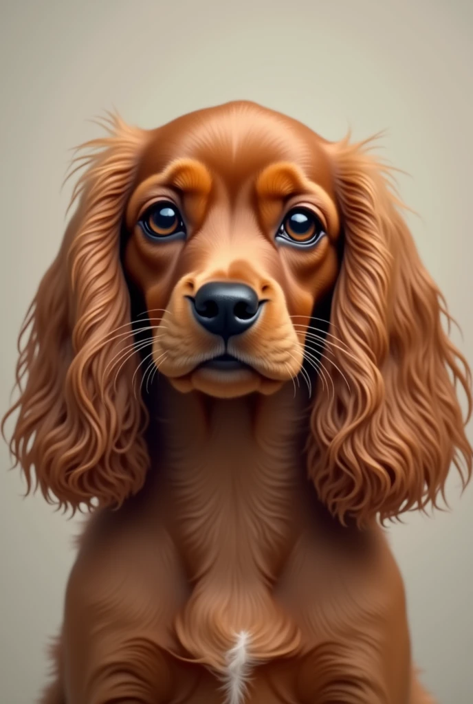 Another similar image but with a female cocker spaniel