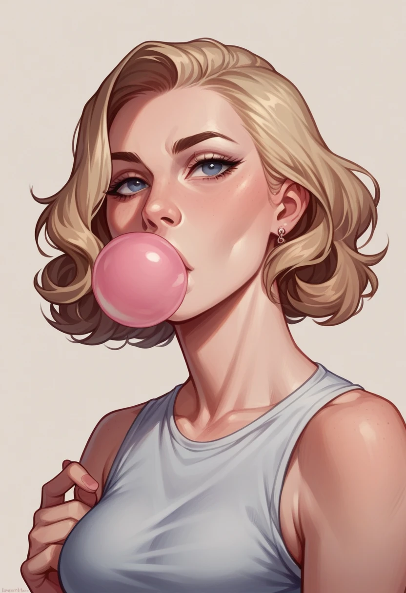 A chewing gum wrapper with the PINK CHEWING GUM brand and a picture of Marilyn Monroe in the middle