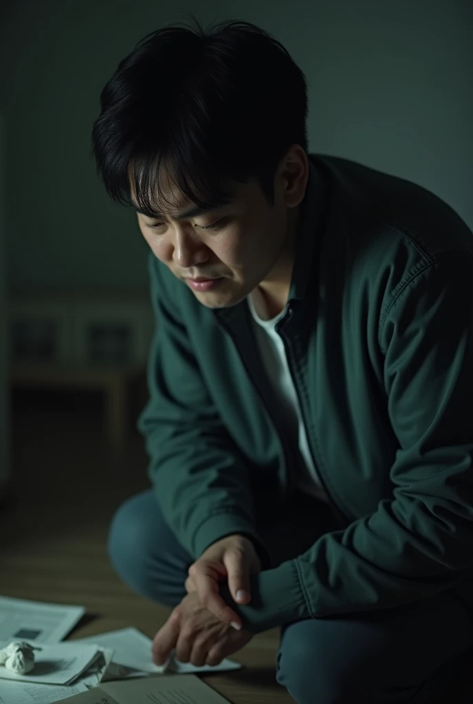 Sad Chinese guy breaking up emotions