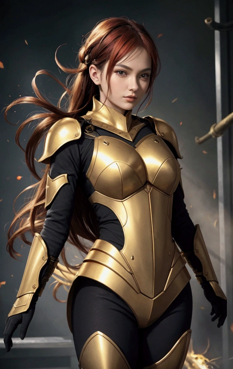 16k, red and gold armor