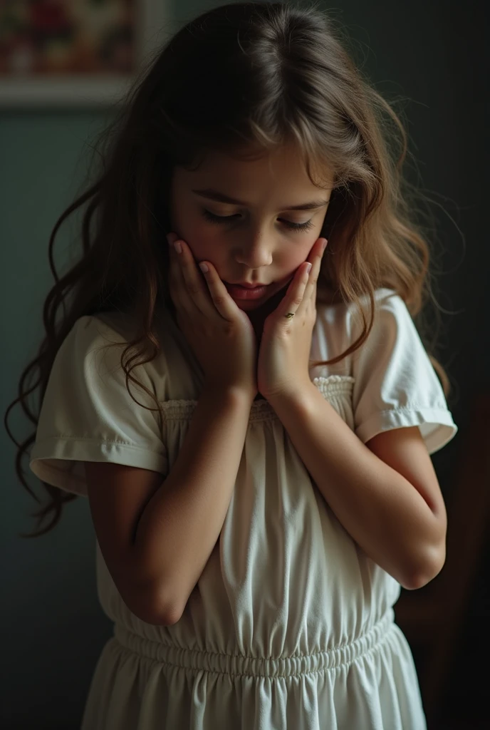 A young girl is being raped