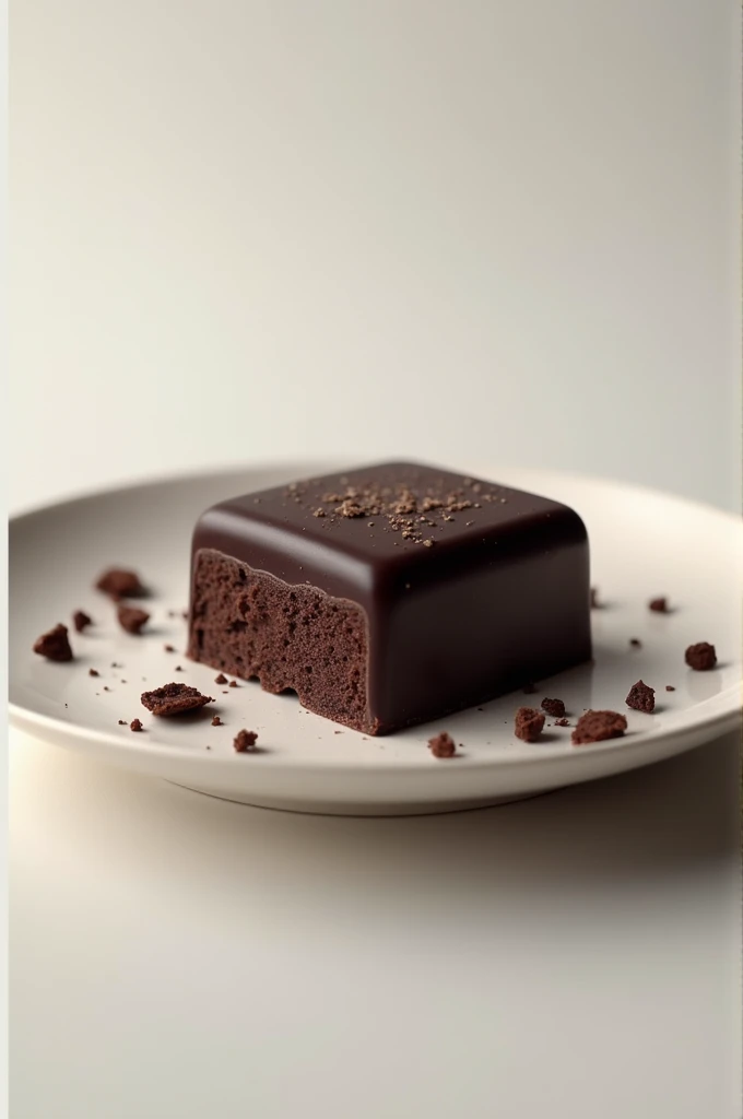 dark chocolate on plate