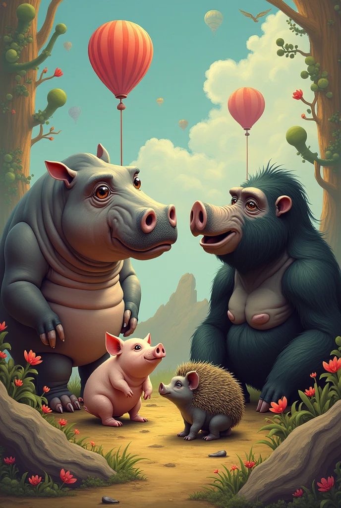 🦛🐖🦔🦍