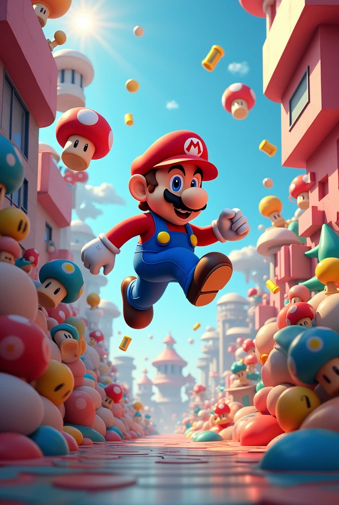 Super mario image in 4d