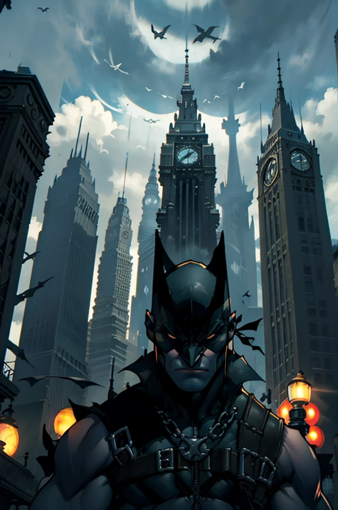 Gotham City: Describe Gotham as a dark city, almost alive, where shadows seem to extend further than normal. How the city affects the people who live in it?